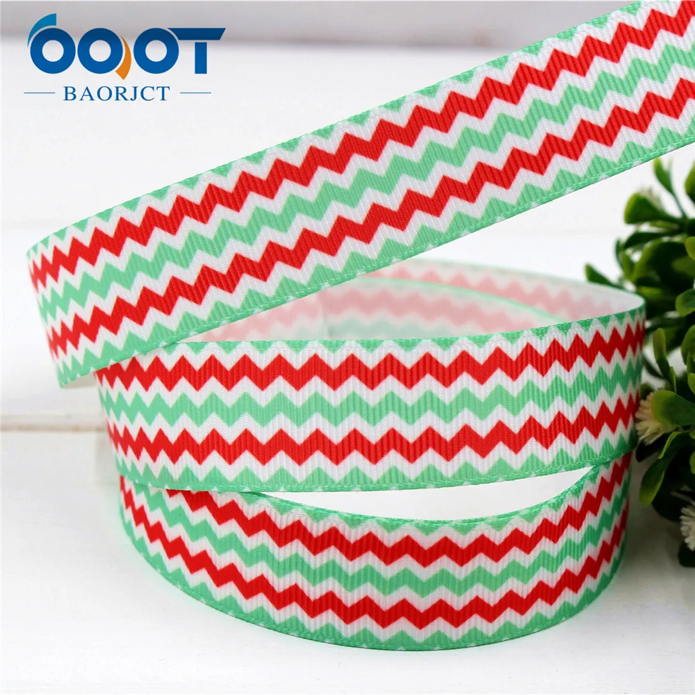 OOOT BAORJCT 174152,22 мм с геометрическим принтом grosgrain ленты, ручной работы, свадебные материалы для украшения, День Святого Валентина существенно