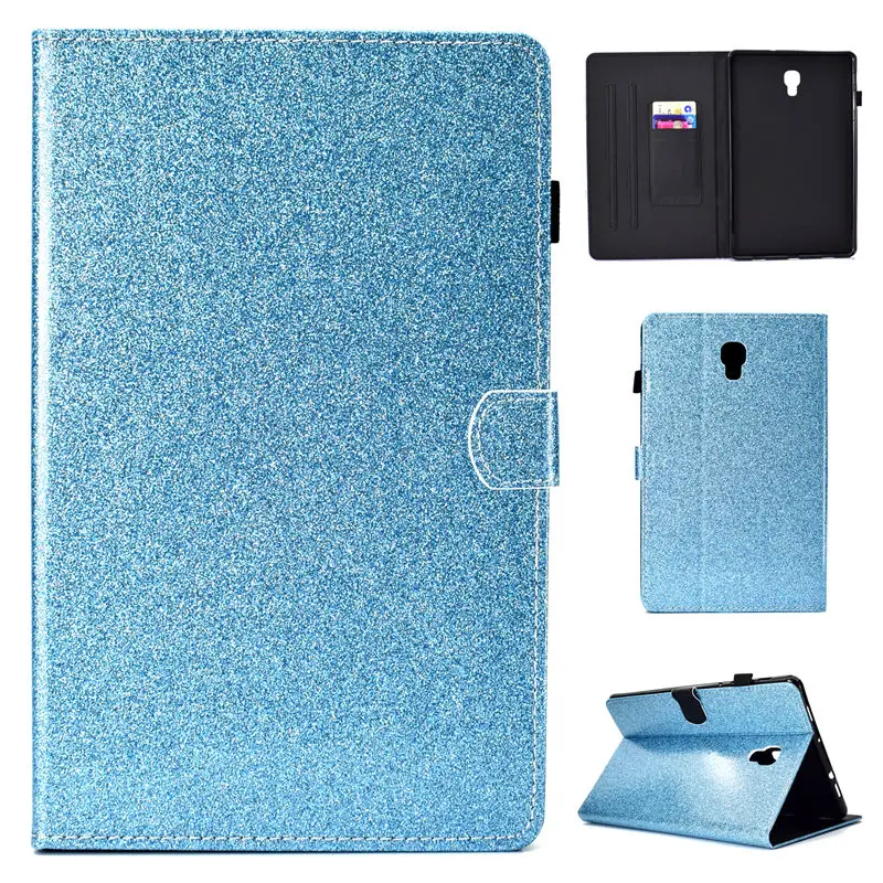 Блестящий чехол для samsung Galaxy Tab A A2 10," T590 T595 T597 SM-T590 SM-T595 смарт-чехол Funda Подставка для планшета+ пленка+ ручка