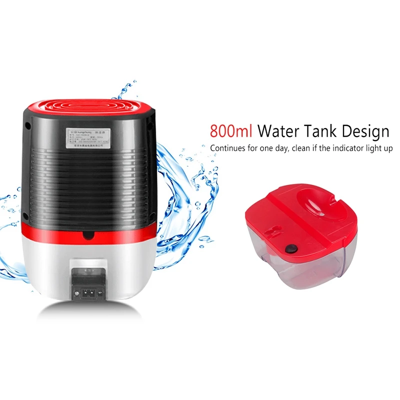 800Ml Electric Air Dehumidifier For Home 25W Mini Household Portable Cleaning Device Dryer Moisture Absorber | Бытовая техника