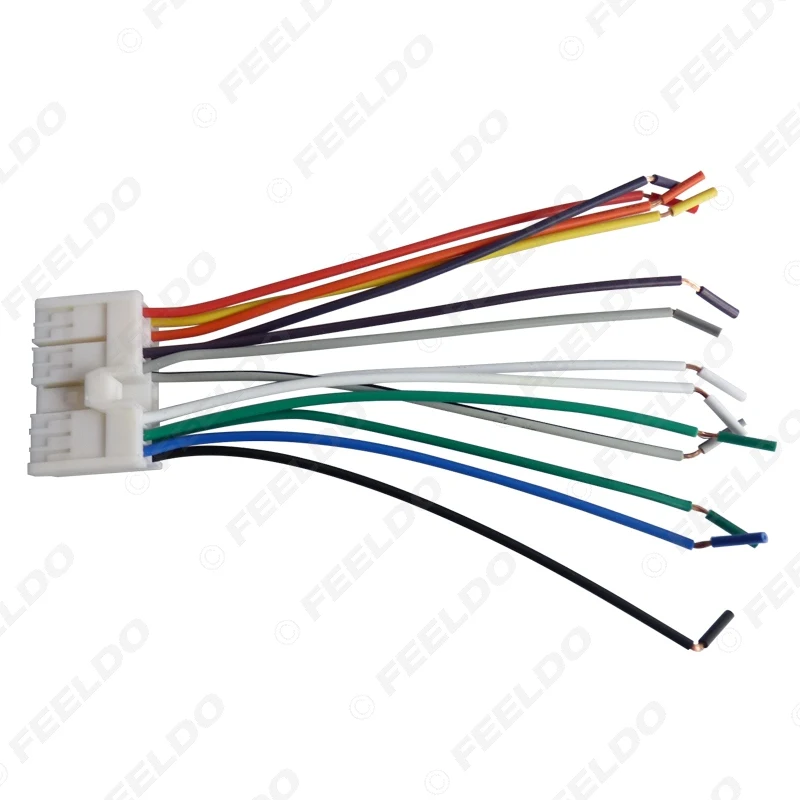 FEELDO 5Pcs Car Audio Stereo Wiring Harness Adapter Plug For Hyundai/KIA(01~05) Factory OEM Radio CD/DVD Stereo#2742 | Автомобили и