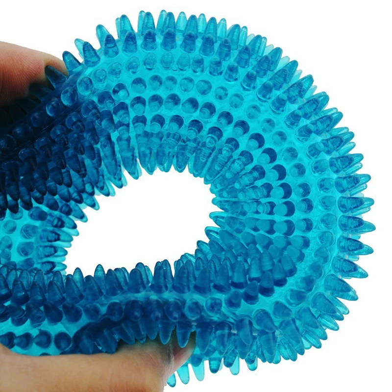 Squeak Chew Toys TPR Sound Circle For Large Dogs Training Funny Pet Ring Puppy Big Dog Interactive | Дом и сад