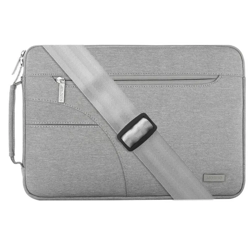 MOSISO ноутбук рукав ноутбук Shoulderbag портфель для Macbook Pro Air 11 12 13,3 14 15 дюймов Asus/acer/hp/Dell microsoft Surface - Цвет: Gray