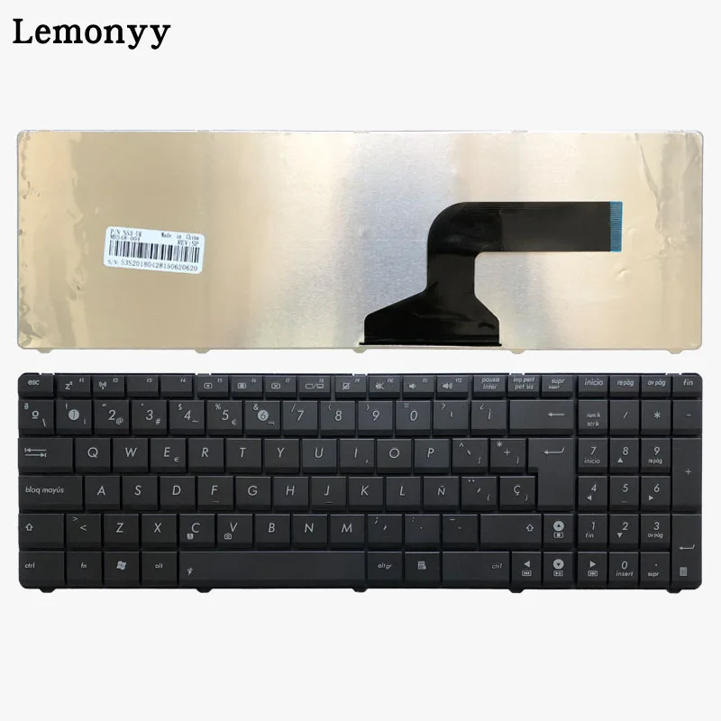 Испанская клавиатура для ноутбука Asus N50 N53S N53SV K52F K53S K53SV K72F K52 A53 A52 U50 G51 N51 N52 N53 G73 черный SP Клавиатура ноутбука