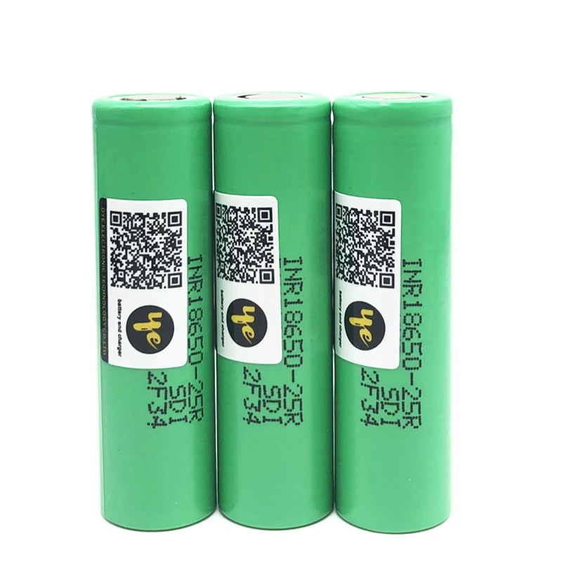 OYE 18650 2500 мАч INR1865025R 20A разрядные литиевые батареи электронная сигарета батарея 25R |