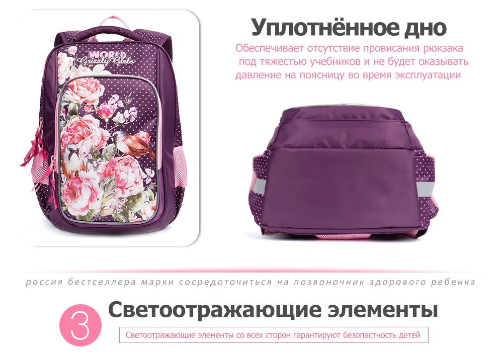 Модные детские школьные рюкзаки для девочек с цветочным рисунком, школьные сумки для начальной школы, водонепроницаемые ортопедические рюкзаки, Детская сумка для книг