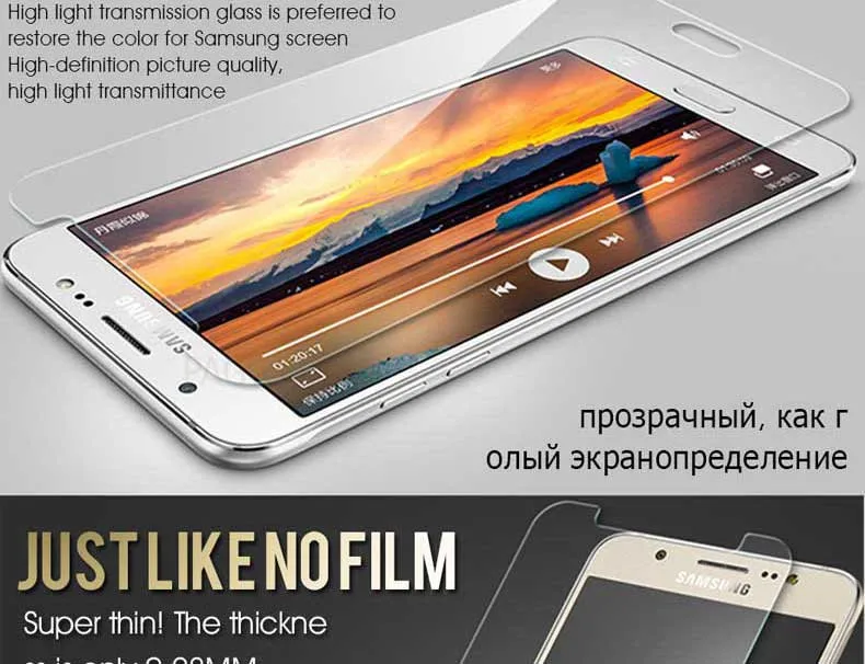 9H 2.5D Закаленное стекло для samsung Galaxy J4 J6 A6 A8 Plus Защитная пленка для экрана samsung J2 J3 J7 J8