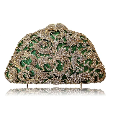 Роскошные женские золотые вечерние сумочки свадебные кошельки с цепочкой клатчи