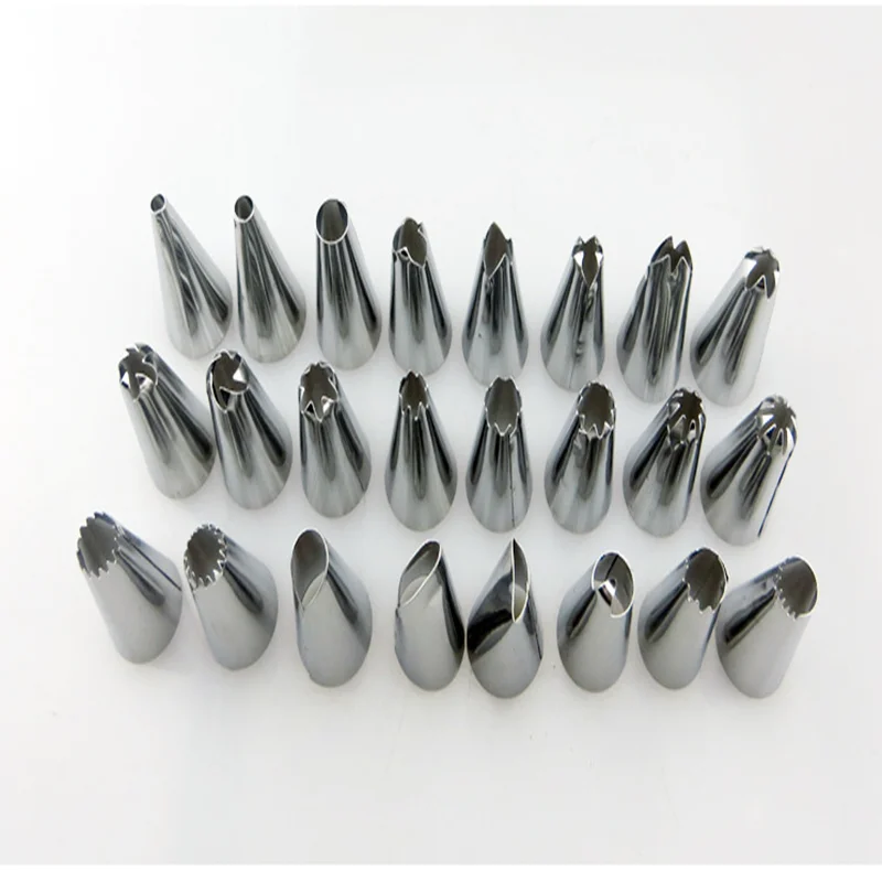 24 шт./компл. из нержавеющей стали бесшовные сварочные украшения рот Кондитерские