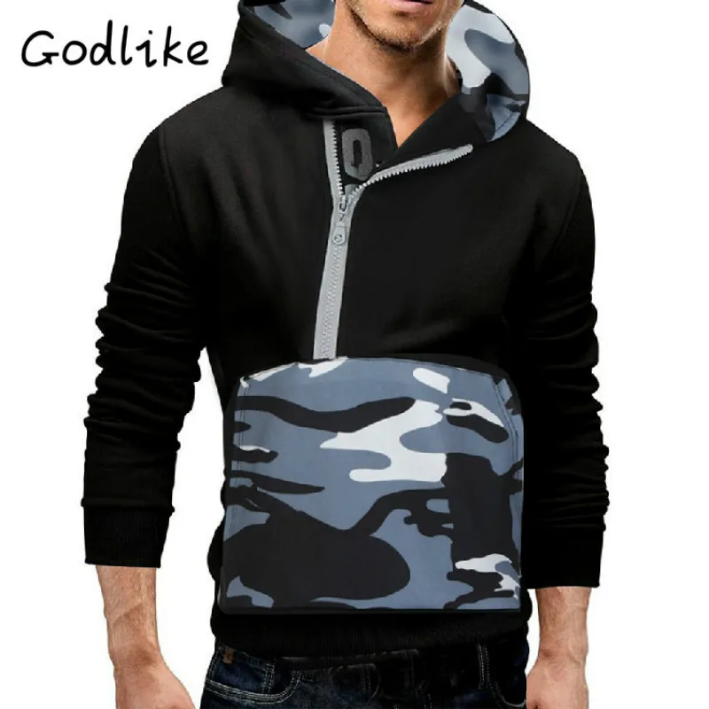 2019 мужские новые весенние/осенние модные деловые повседневные худи свободные в