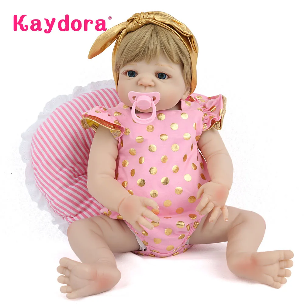 Реалистичные куклы KAYDORA Reborn 55 см Реборн силиконовые для девочек рождественский