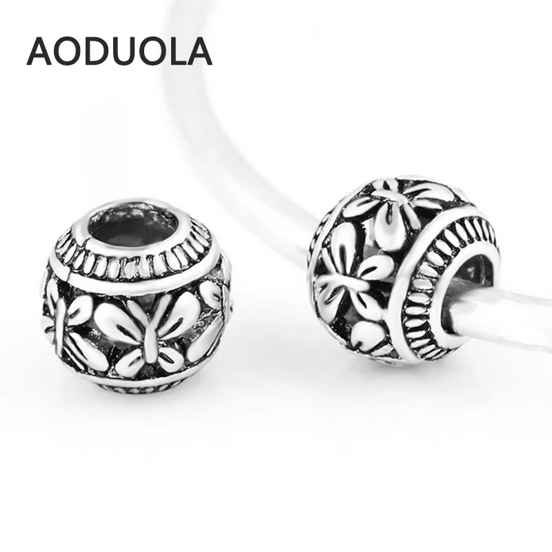 12 шт./партия бусины бабочки из сплава пружины DIY кошка разделитель массивная