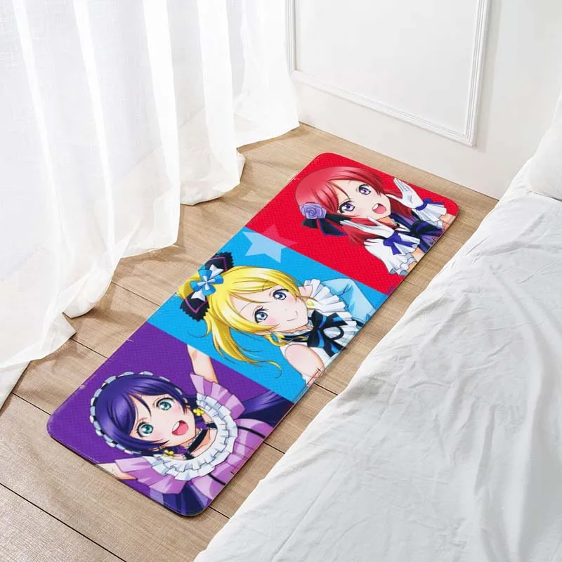 

LOVE LIVE! Школьный идол проект 120x40 см, напольный коврик, ковер, декоративный коврик для спальни, Аниме Манга 001
