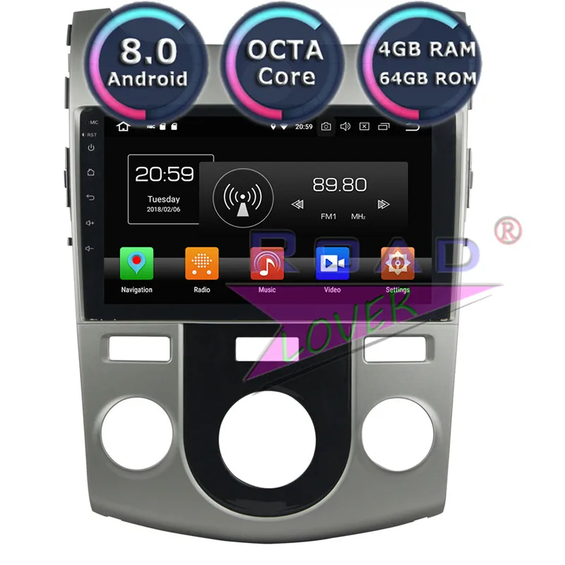 Автомагнитола Roadlover Android 8 0 для KIA Cerato Forte 2008-2012 стерео GPS-навигация 2 Din
