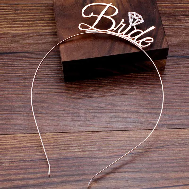 words hairband Лист цвета розовое золото диадемы и короны ободки для женщин Кристалл аксессуары для волос Свадебная королева свадебная диадема украшения для выпускного вечера ювелирные изделия - Окраска металла: words hairband