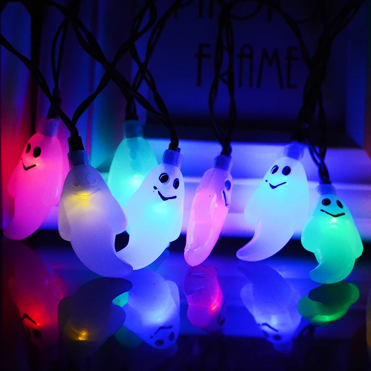 IP65 Waterproof grade 6M 20Led Ghost String Lamp Solar Outdoor Garden Light Halloween Powered Yard Party Patio Christmas | Лампы и
