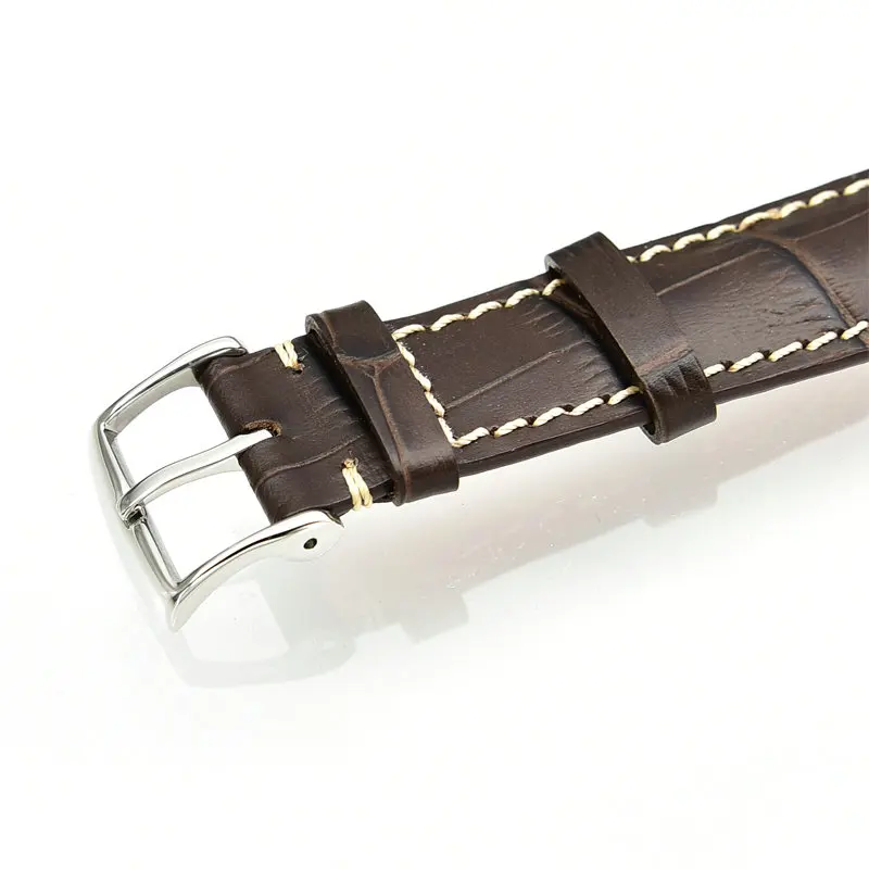 Ремешок из натуральной кожи коричневого цвета ремешок для часов 18 19 22 мм женский
