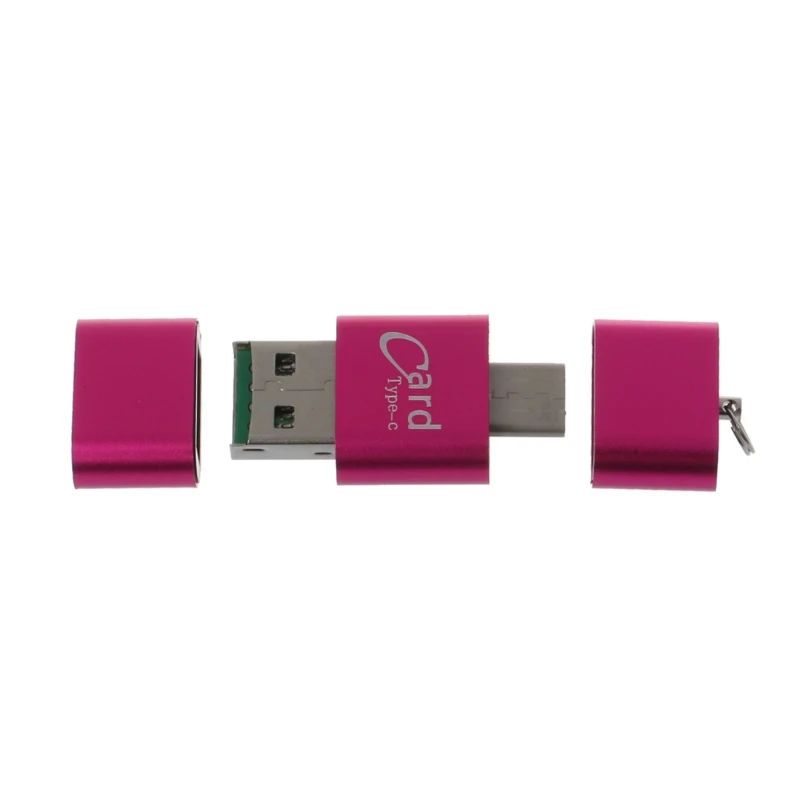 Универсальный 3 в 1 OTG type-C кард-ридер USB 3,0 на 2 слота TF SD для телефонов ПК