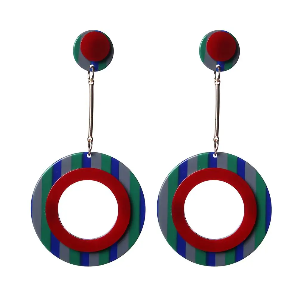 Женские круглые серьги-подвески 2 цвета 6 цветов | Украшения и аксессуары