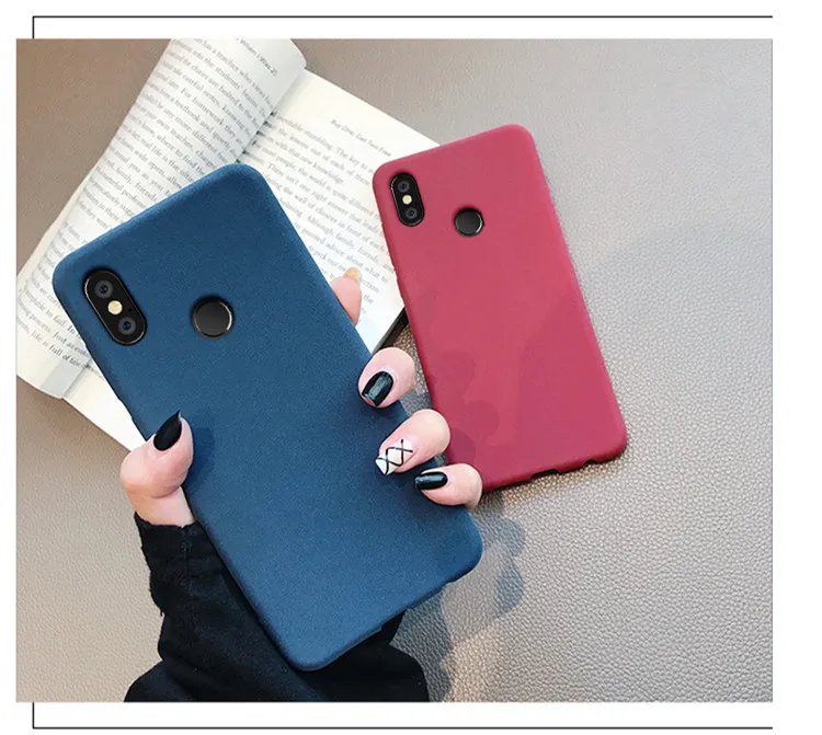 Простой Тонкий матовый песчаник ТПУ мягкий чехол для Xiaomi mi 8 9 se 6 8lite a1 a2 note 2 max2 mi x3 2s play f1 CC9 Тонкий чехол для телефона