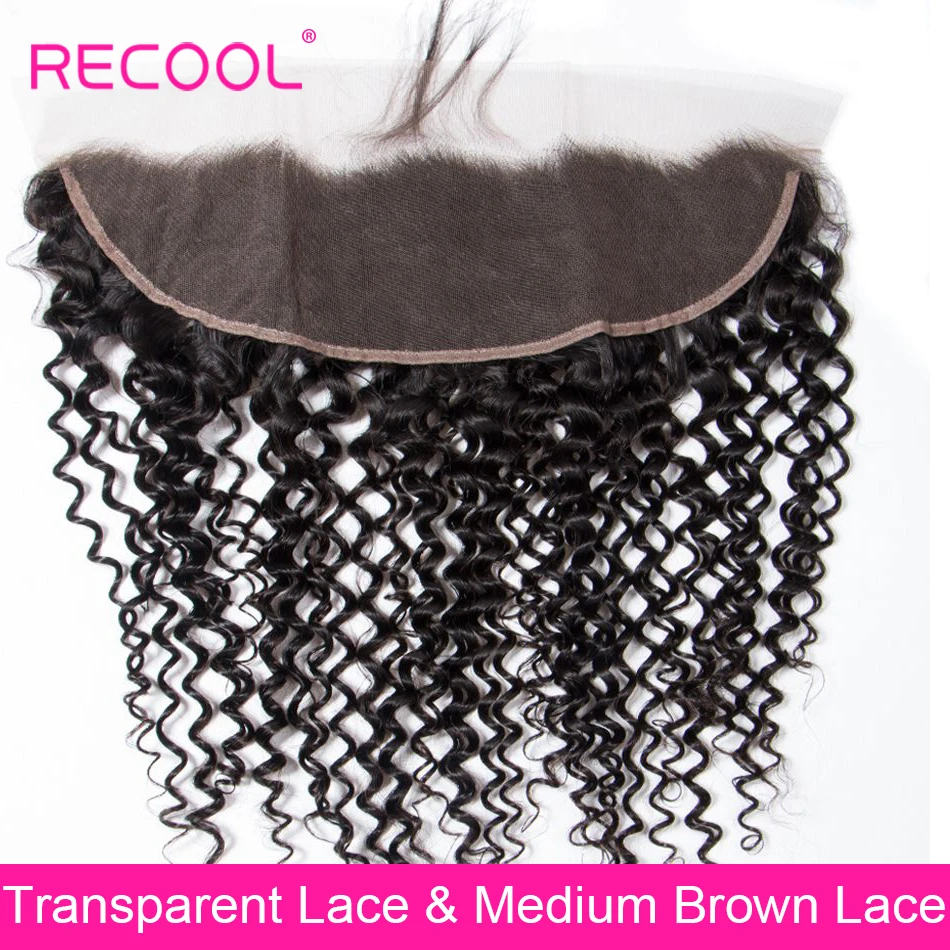 Бразильские кудрявые волосы Recool без повреждений HD Прозрачная Кружевная