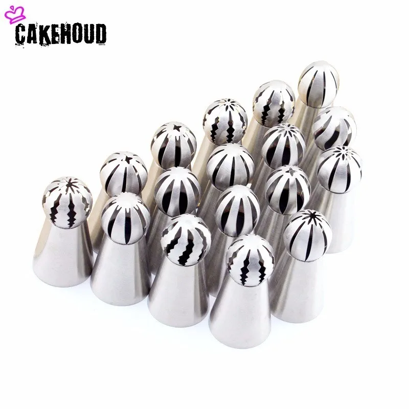 CAKEHOUD, комплект из 4 предметов-8 шт./компл. русский кремовый из нержавеющей стали комплект для украшения торта рот Biaohua бесшовная сварка форсунка для украшения выпечки