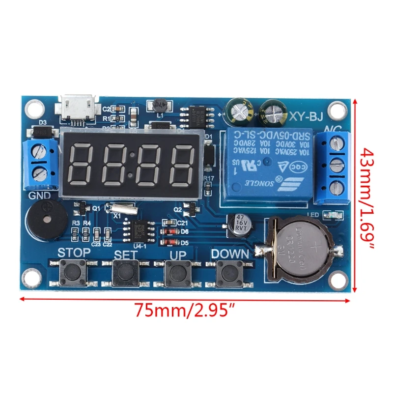 Цикл запуска таймер задержки переключатель 12V 24V релейный коммутационный модуль