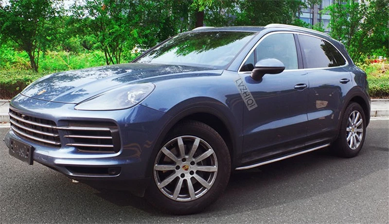 Автомобильные подножки боковые педали для Porsche Cayenne 2018 2019 2020 2021