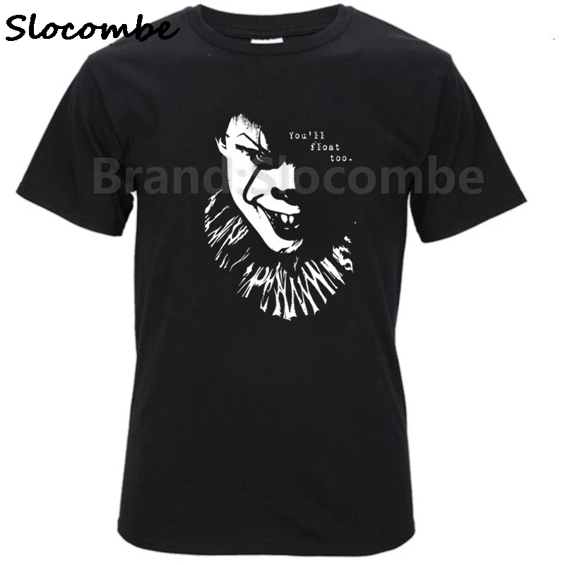 Новый это Pennywise Clown Стивен Кинг 2017 Для мужчин футболка Черная Размеры XS-XXL короткий