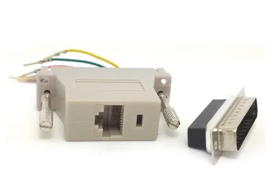 Модульный адаптер 10 шт./лот DB25 папа-RJ45 мама | Компьютеры и офис