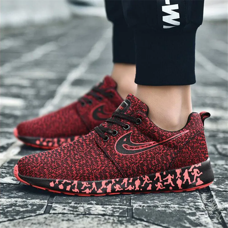 Тренд моды пара обуви дышащие летающие тканые для бега спортивные повседневные