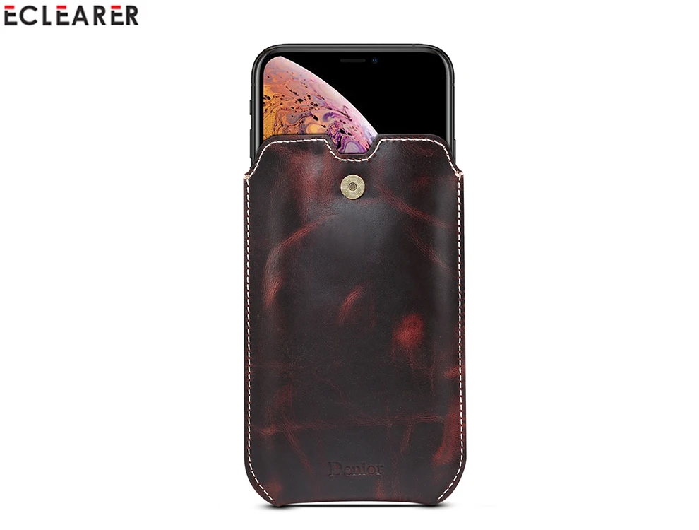 Винтажный чехол для телефона s для OPPO Reno/Z/Realme 3 2 Pro 1 C2 роскошный ремень из натуральной кожи чехол для телефона кобура Сумка Чехол держатель для карт
