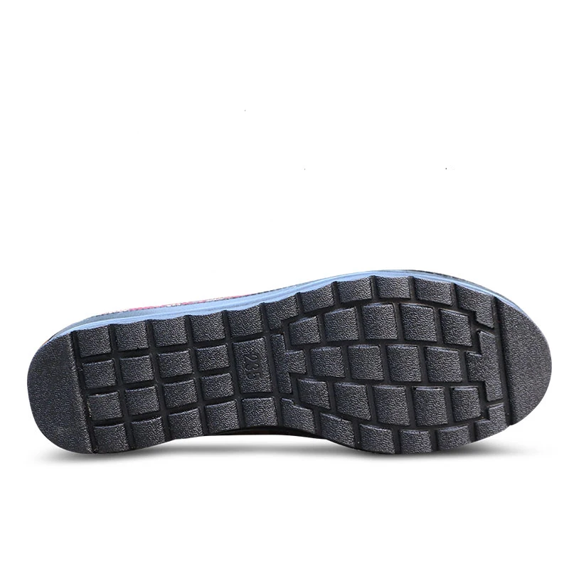 XQ новая кнопка украшения печатных один женская обувь легкая мягкая подошва