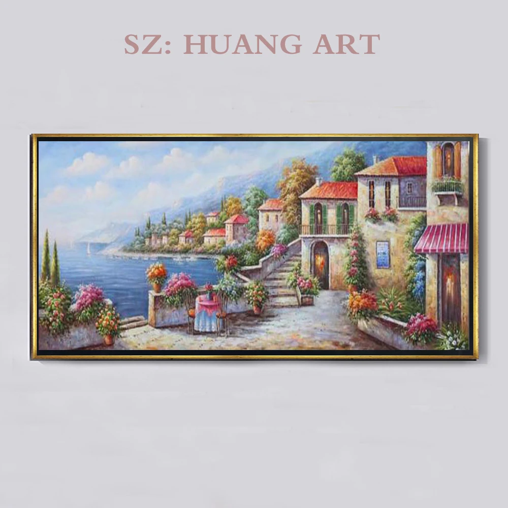 

High Quality Hand Painted Oil Painting On Canvas Beautiful Scenery Oil Painting Living Room Wall Pictures no Framed Modern Art