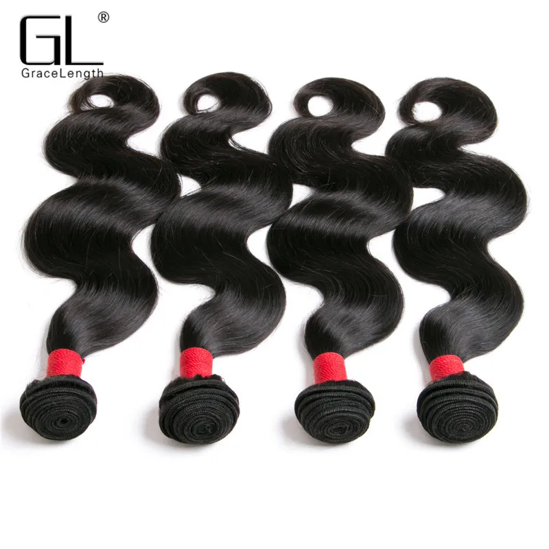 Cheap Peruvian Virgin Hair Body Wave 4 PCS 7A Unprocessed Bundles Human Extensions 8&quot-28&quot |