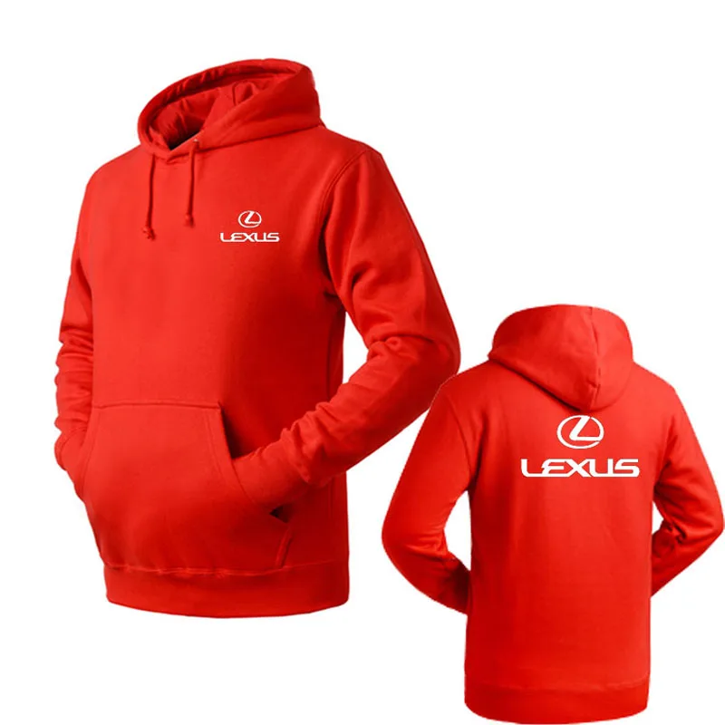 Модный пуловер с капюшоном Мужской логотипом Lexus толстовка хлопковые топы