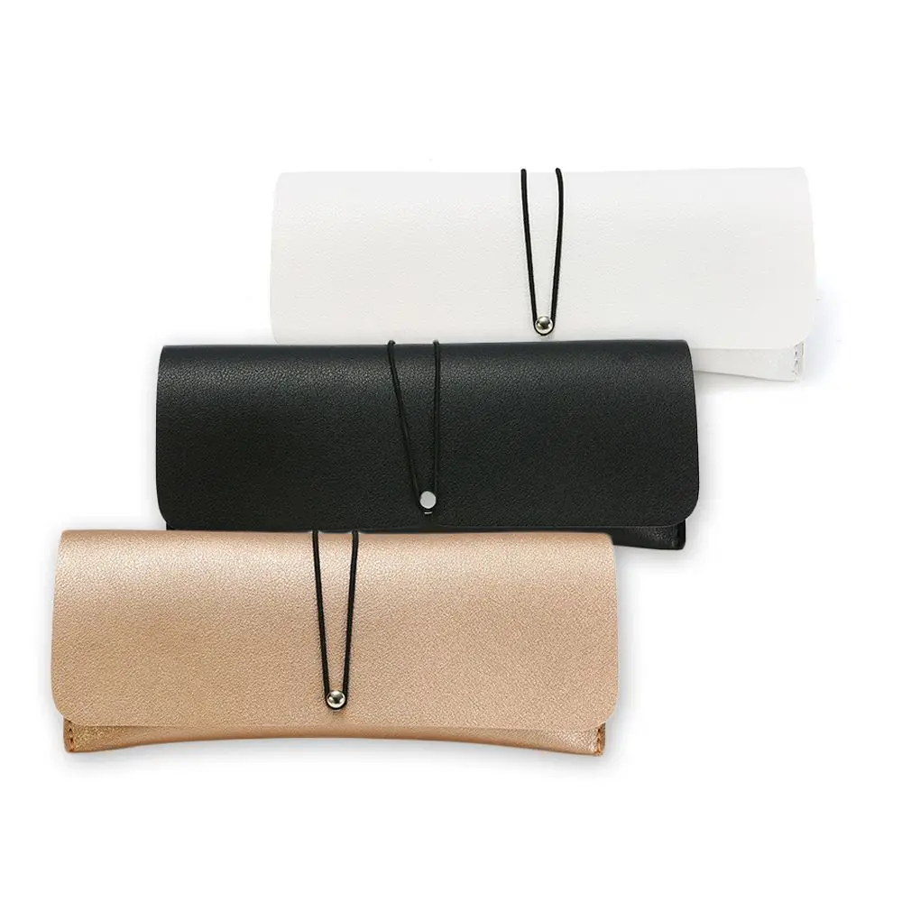 1 шт. портативный складной унисекс Чехол для очков из искусственной кожи на