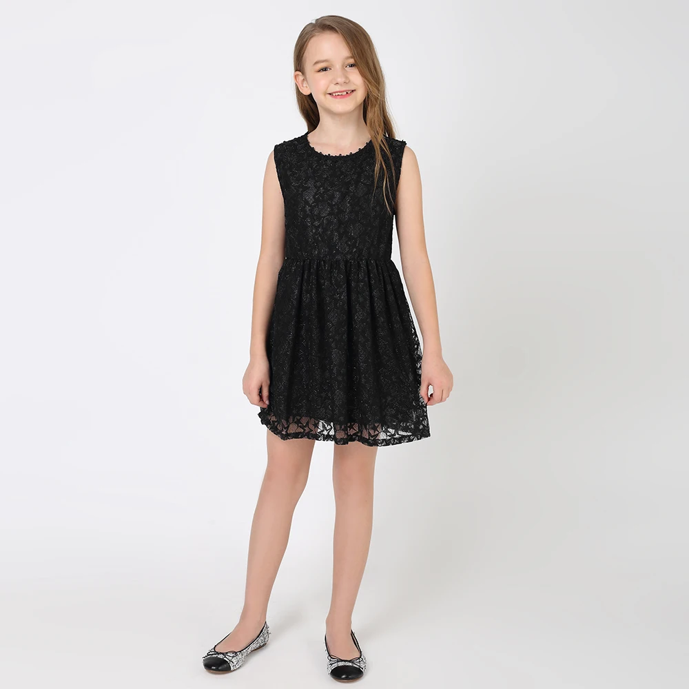 Летнее платье для девочек Кружевной Костюм принцессы Детские платья праздничное