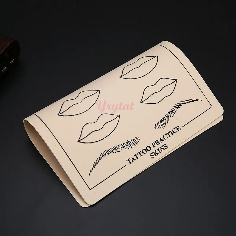 Лидер продаж 2017 10 листов для практики татуажа бровей и губ лист кожи иглой