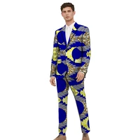 african fashion mens casual blazers printed dashiki suit jacket with trouser set custom ankara pant suits male casual outfits