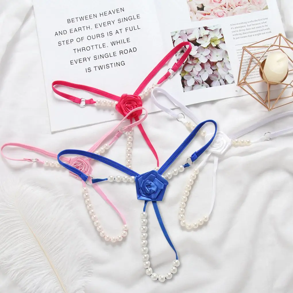 Массаж жемчуг g стринги розы для девочек в цветочек спания одежда сна|Трусики| |