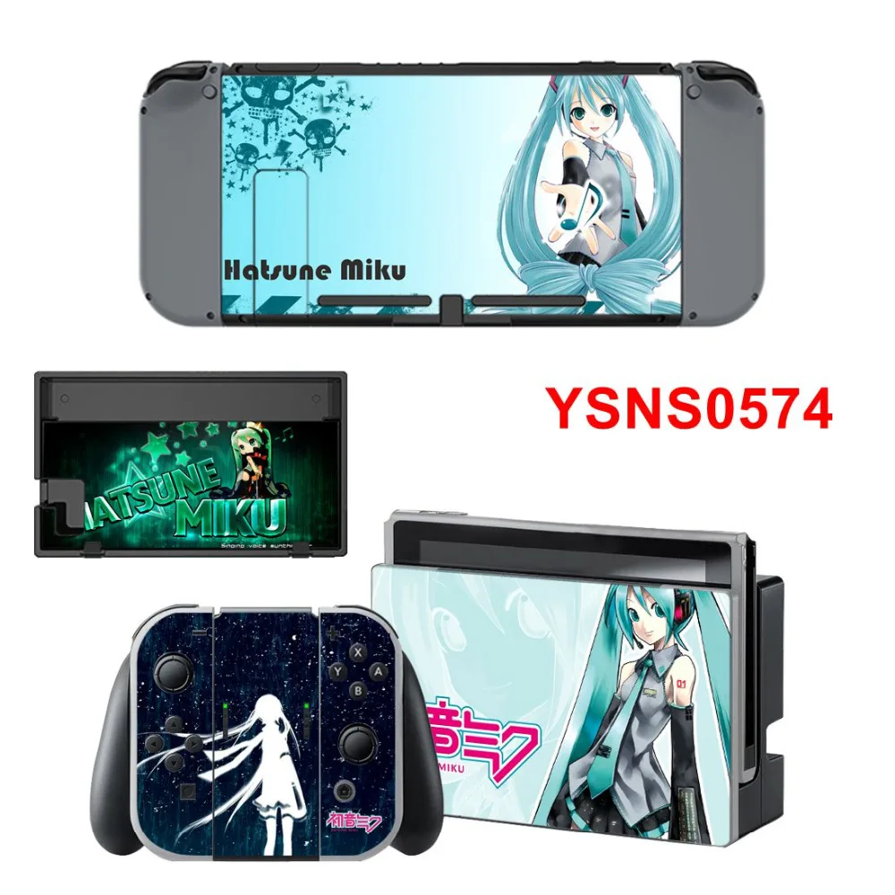 Новая Милая виниловая наклейка Hatsune Miku для Ninetendo Switch Console& наклейки для геймпада