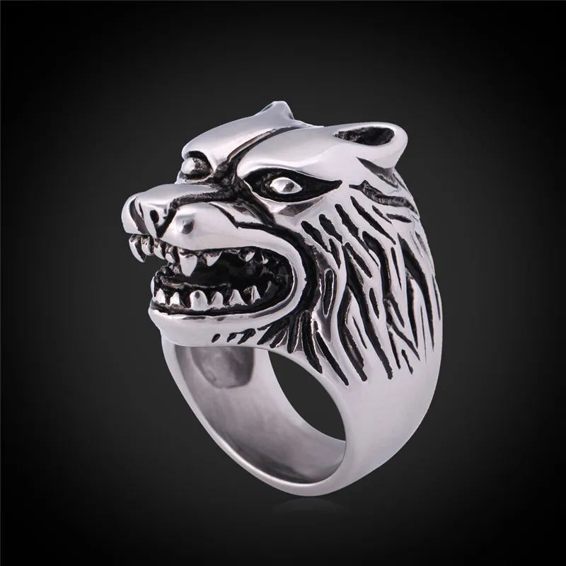 Крутые мужские кольца из нержавеющей стали никогда не выцветают модные