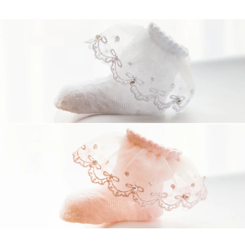 Новые летние короткие носки ярких цветов в стиле ретро с кружевными оборками и