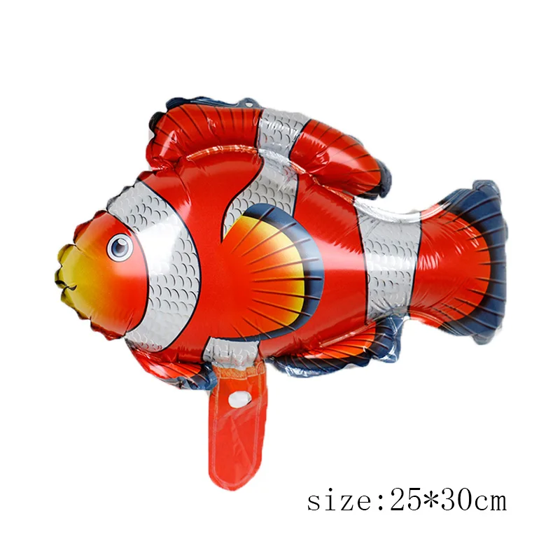 1pc 1 шт Babyshower фольгированные шары морских животных с днем рождения вечерние украшения детский душ Для мальчиков и девочек Сувениры и подарки - Цвет: 1pc