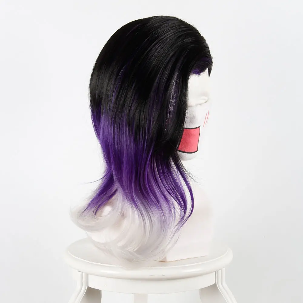 Парик для косплея из игры OW Sombra фиолетовый Карнавальный костюм вечевечерние с