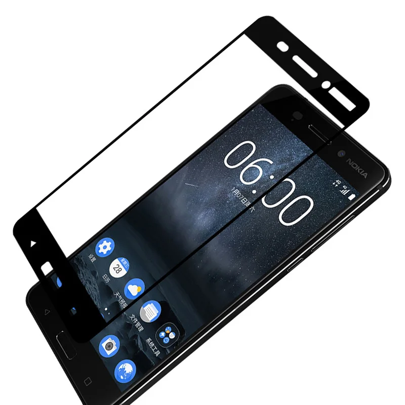 Закаленное стекло для Nokia 5 2 шт. полноразмерная стеклянная пленка 2017 Lumia Nokia5 TA-1053 |