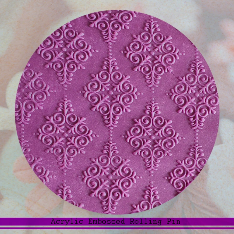 1 шт. тиснение Скалка с дизайном логотипов шаблон украшения торт ролик