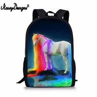 horse print childrens backpack schoolbag unicorn school bags set laptop backpack 17 inch for men school bag orthopedic animal