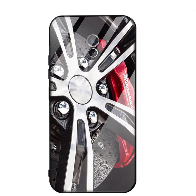 Tempered Glass Phone Cases For Vivo y97 y75 y79 y83 y85 y93 xplay6 iqoo Anti-knock luxury tire Back Cover for vivo v15 case |