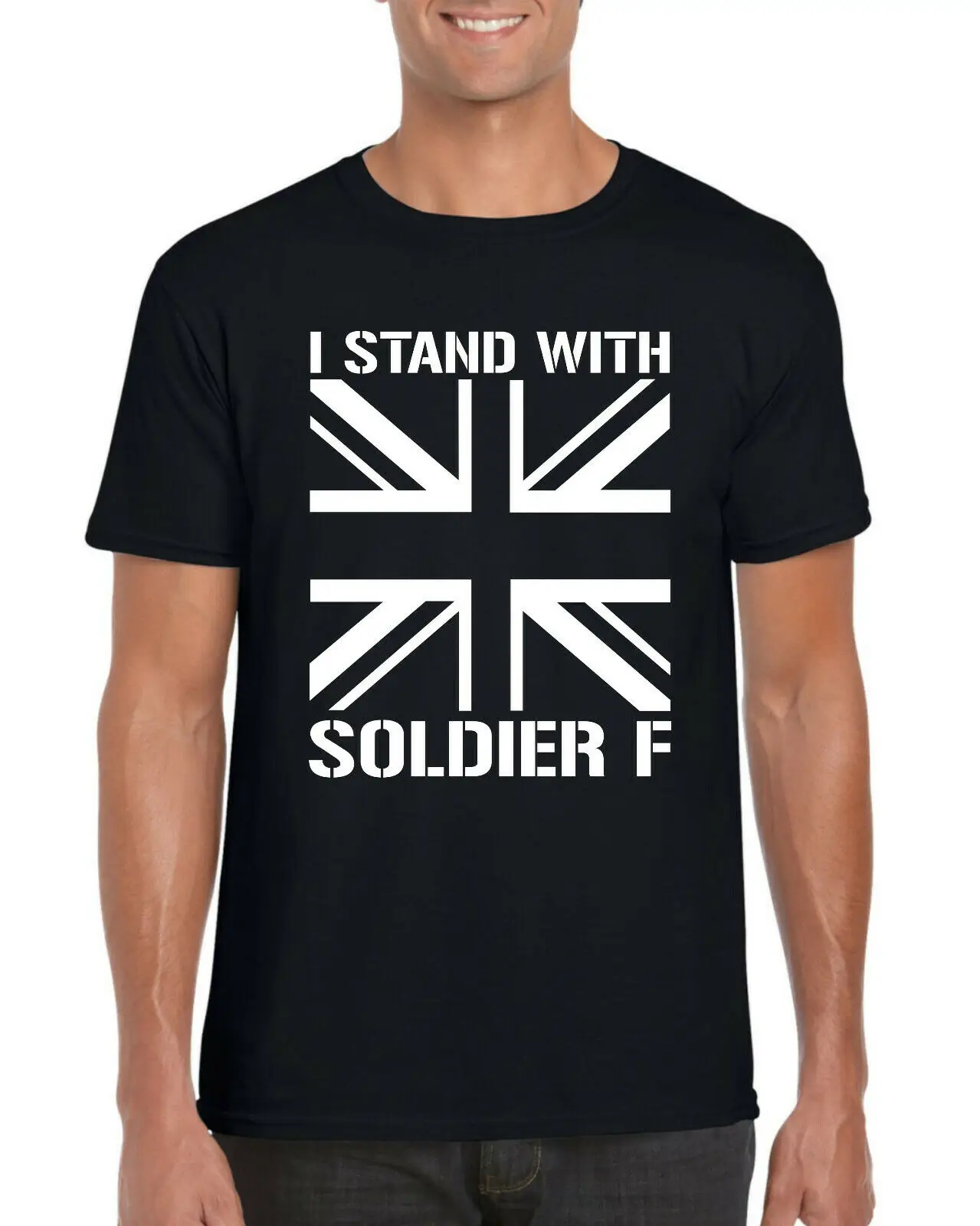 Футболка I STAND WITH SOLDIER F футболка для ветеранов в стиле милитари унисекс|Мужские